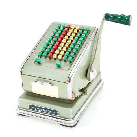 Paymaster Vintage Green Adding Machine Gil And Roy Props