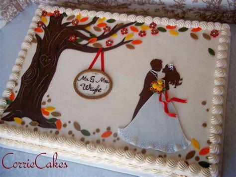 Maybe you've done it before, maybe you haven't. Fall Wedding Cakes | fall wedding sheet cake - by Corrie ...