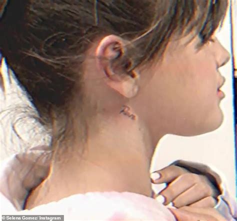 «also all of my tattoos will be available. Selena Gomez gets ANOTHER new tattoo as she unveils ...