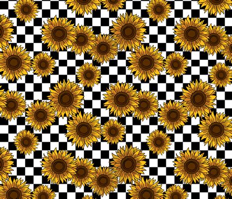 Hd wallpapers and background images. Checkerboard Sunflower Wallpaper | wallpaper stan