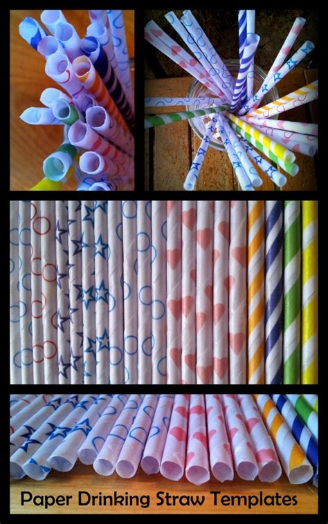 Paper Straw Templates ⋆ Look At What I Made