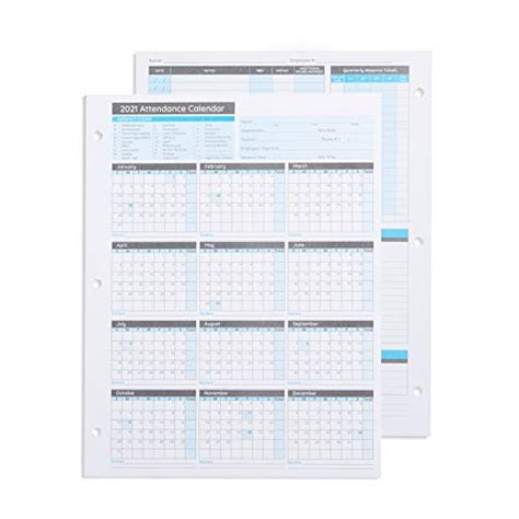 2022 Employee Attendance Calendar Ppe Example Calendar Printable