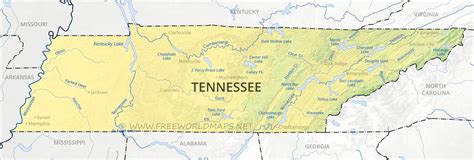 Rivers In Tennessee Map