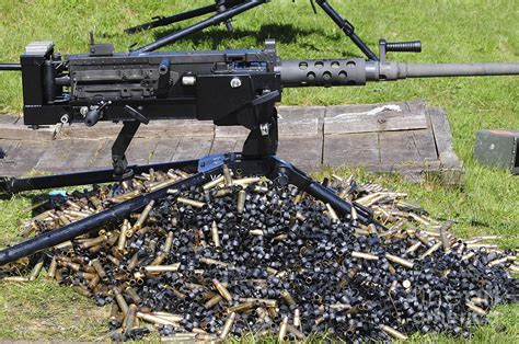 A 50 Caliber Browning Machine Gun Photograph By Andrew Chittock