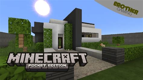 Simple Modern House Rumah Inspirasi Minecraft Pe