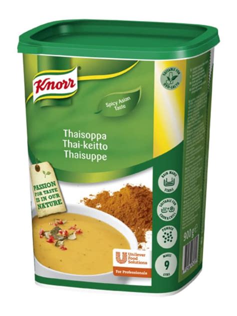 Jeg undlader i øjeblikket, at komme chili i under tilberedningen (eller bruger kun meget lidt), og så topper vi med finthakket chili og chili skåret i ringe ved servering. THAISUPPE PULVER 9L KNORR