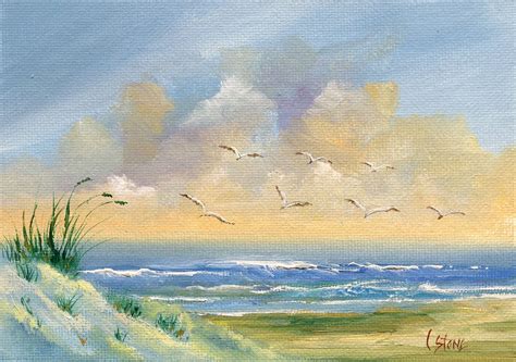Original Art Seascape Painting On Artist Canvas Panel Ocean Etsy