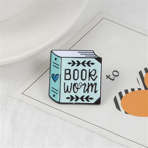 Green Thick Book Brooch Pin Quote Book Fans Love To Read Books Badge