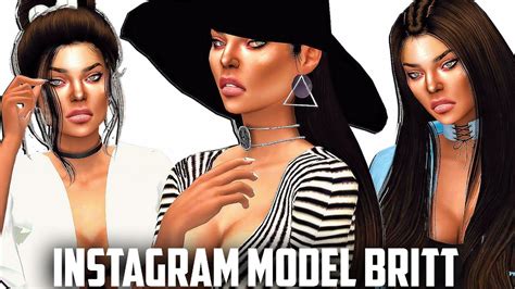 The Sims 4 Cas Instagram Model Britt Full Cc Links