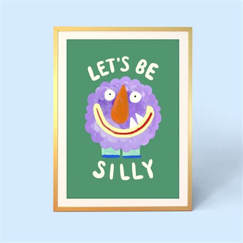 Let S Be Silly Monster Print Eleanor Bowmer