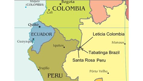Mapa satelital de frontera (perú / región de loreto): Covid-19 ameaça povos indígenas da Amazônia - Instituto ...