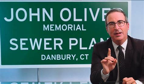 John Oliver Lobbies For Sewerage Plant To Be Named In His Honour