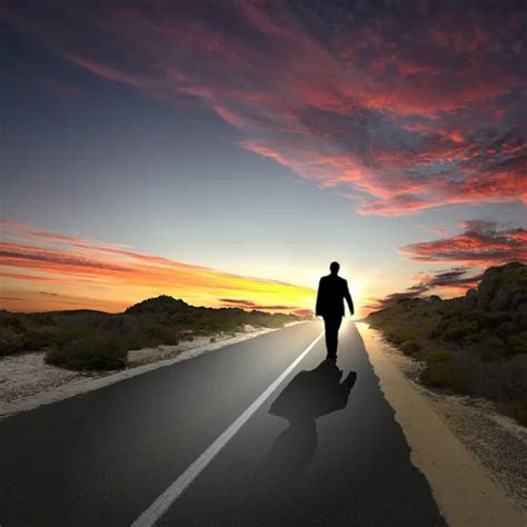 Man Silhouette Walking Away — Stock Photo © Gladkov 149709838