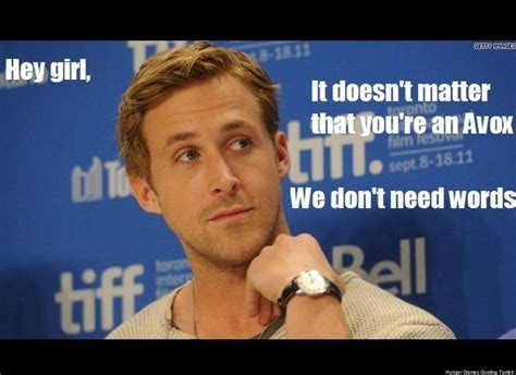 Ryan Gosling Has Something To Say About The Hunger Games Hunger Games Ryan Gosling Hunger