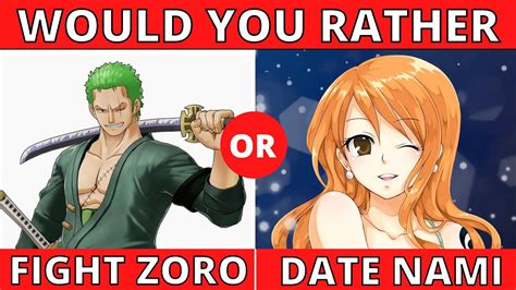 Incredible Would You Rather Anime Questions References