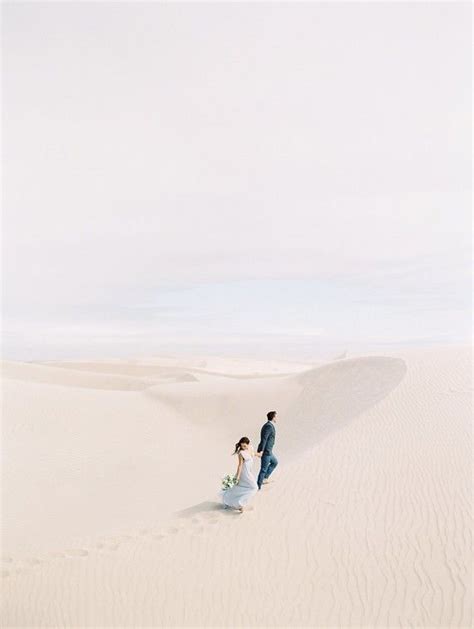 Pastel Sand Dune Engagement Photos Fine Art Wedding Photography