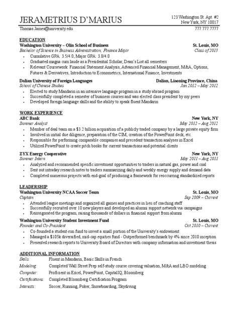 The website offers two forms of documents: Undergrad Student Investment Banking Resume Template ...