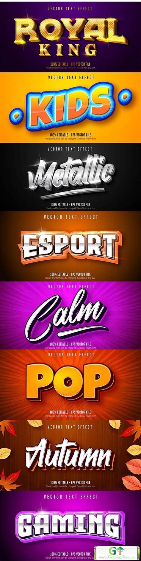 Editable Font Effect Text Collection Illustration Design 178 Vector