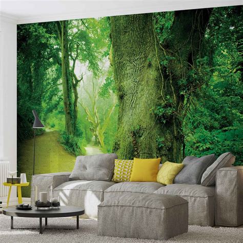 Forest Nature Trees Wall Paper Mural Buy At Europosters