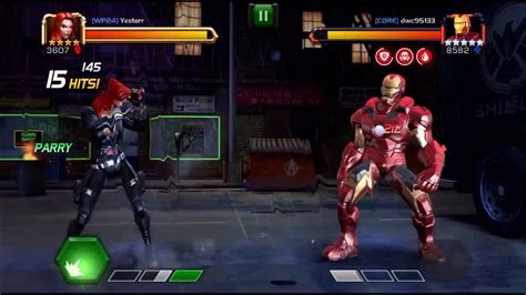 Duel Black Widow Vs Iron Man Youtube