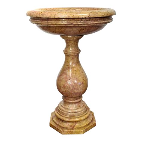 Early 20th Century Italian Carved Marble Plant Stand Pedestal With