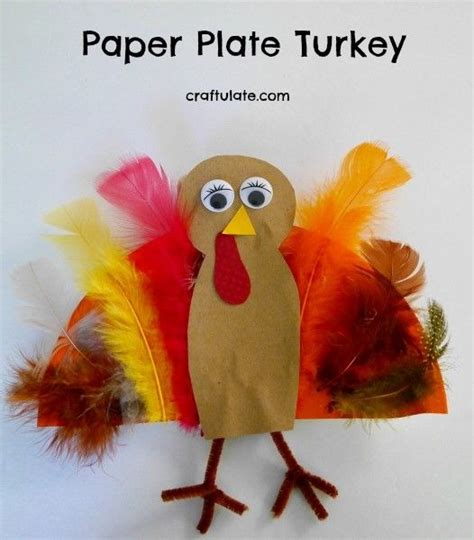 Paper Plate Turkey Craftulate