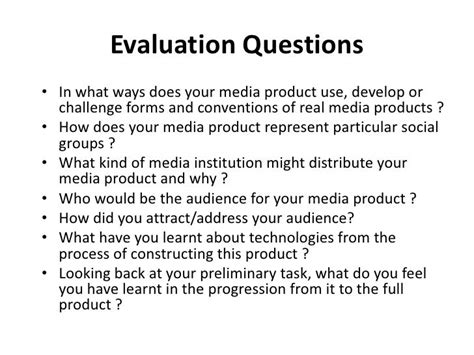 Evaluation Questions How To Present Them On Your Blog Mon 29 Marc