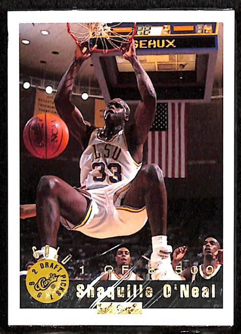 Check spelling or type a new query. Lot Detail - 1992 Classic Draft Picks Shaquille O'Neal Auto Card & Set