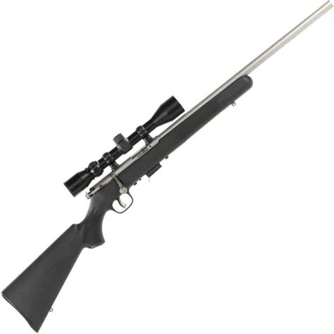 Savage 93 Fvss Xp W Scope Matte Stainlessblack Bolt Action Rifle 22