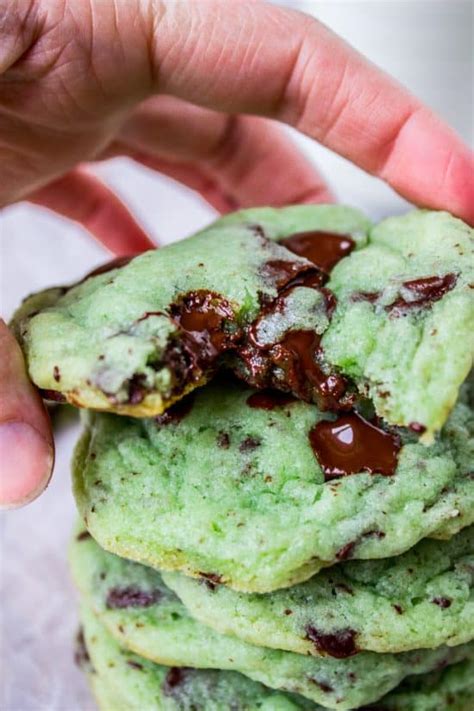 Mint Chocolate Chip Cookies The Food Charlatan