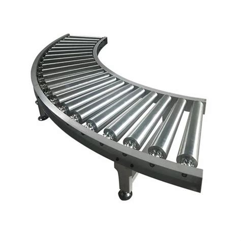 Radix Mild Steel 90 Degree Curved Roller Conveyor Capacity 500 Kg At