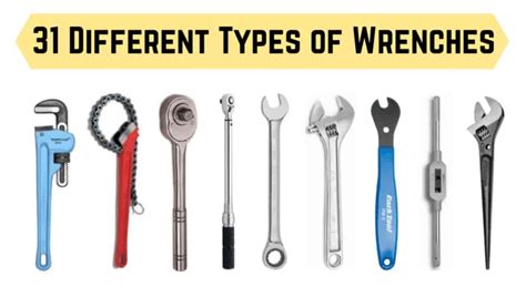 31 Types Of Wrenches Complete Guide With Uses And Pictures