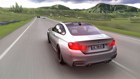 BMW M4 Swerving In Traffic In The Highlands Assetto Corsa YouTube