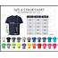 Gildan 64500B Color And Size Chart G645B Youth T Shirt  Etsy