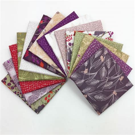 Lewis And Irene Autumn Fields Reloved Fabric Fat Quarter Pack All Designs