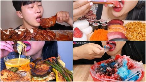 Part 2 Mukbang Compilation Asmr Eating Sound Eating Show Youtube