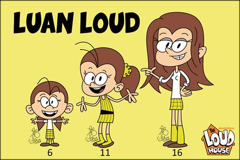 Luan Loud Growing Up By C Bart On Deviantart