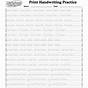 Printable Writing Practice Sheets