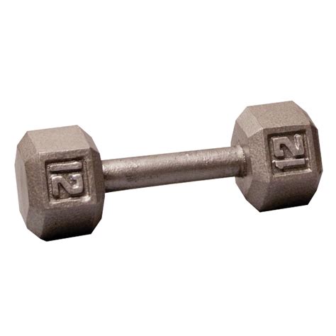 Sdx12 12 Lb Cast Iron Hex Dumbbell Body Solid