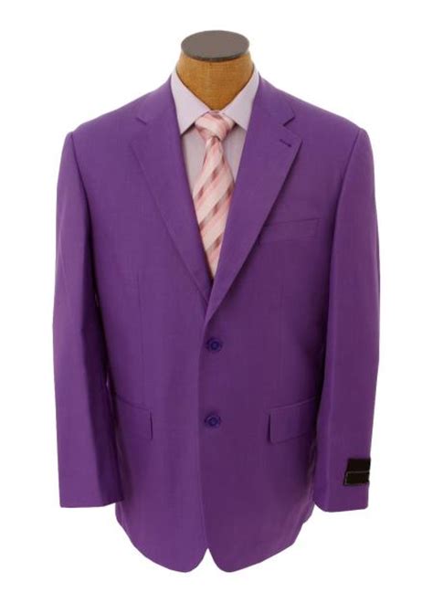 Mens Solid Purple Lavender Blazer