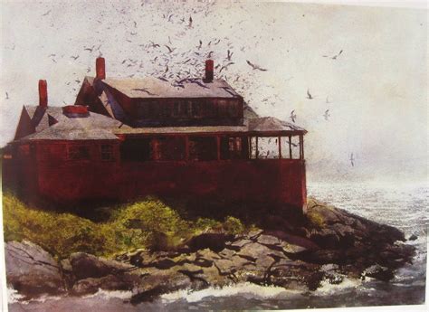 Andrew Wyeth Painting Red House On Monhegan In Maine With Images