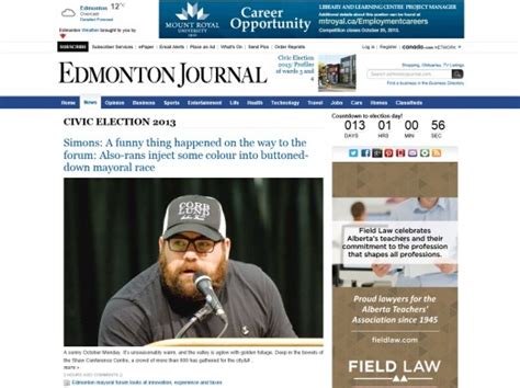 Media Monday Edmonton 2013 Election Coverage Mastermaqs Blog