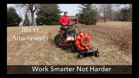 Jrco Leaf Plow And Blower Buggy Taking The Labor Out Of Leaf Removal