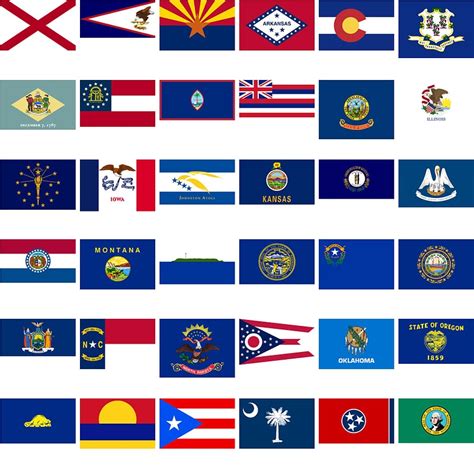 Flags Of The Us States And Territories Vector Free Download Creazilla