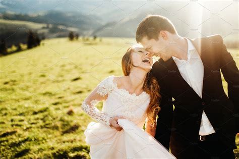 Happy Wedding Couple Smiling By Sergey Shunevich Photo On