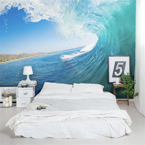 Ocean Wave Wall Mural Ocean Wallpaper Mural Wallums