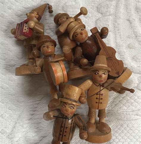 The Marching Band Wooden Band Wooden Musicians Carved Etsy