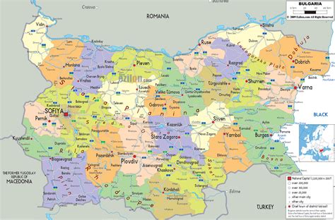 Map Of Bulgaria Mapofmap1