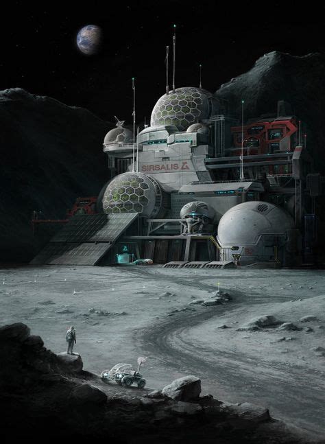 85 Best Moon Colonies Images In 2018 Retro Futurism Sci Fi Art