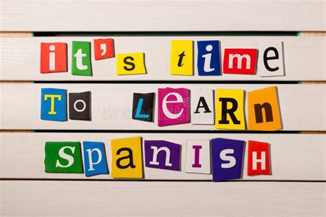 Spanish Language Learning Concept Image It S Time To Learn Spanish